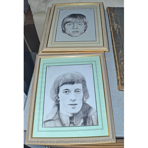 212 - A rare set of 5 prints of the young Rolling Stones done by Trevor Wingel - Only the original drawing... 