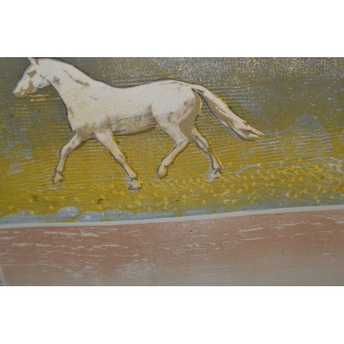 214 - Michael Rothenstein RA (1908-1993) - a Signed limited edition print (10/150) of a horse in the wilde... 