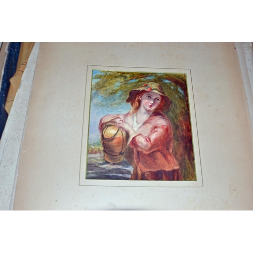 220 - An extensive folio of prints and original artwork - mostly 19th century