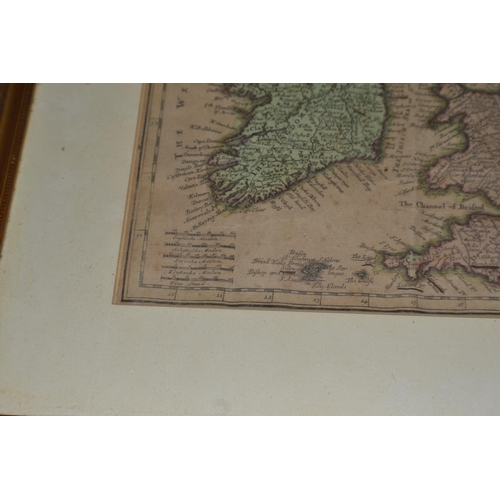 297 - An original early 18th century map of the British Isles by Christoph Weigel