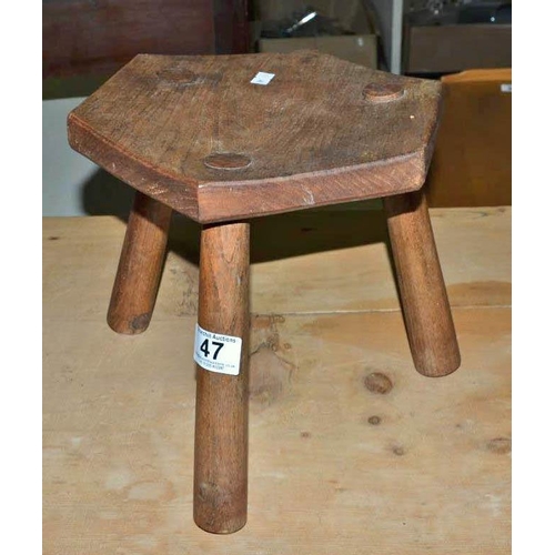 47 - Antique milking stool