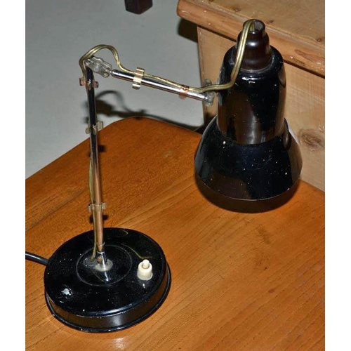 50 - A black retro desk lamp