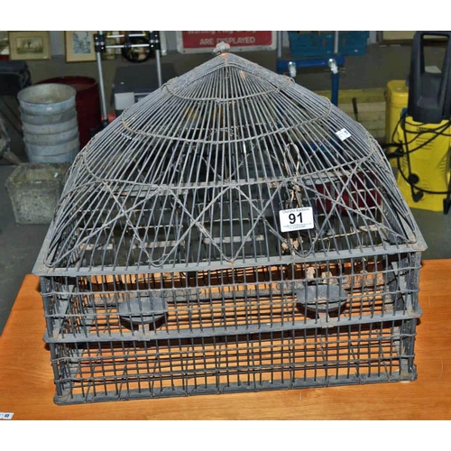 91 - Metal birdcage