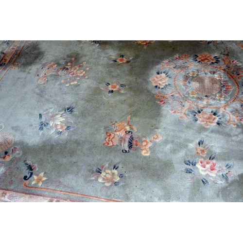 1 - A large Chinese wool rug