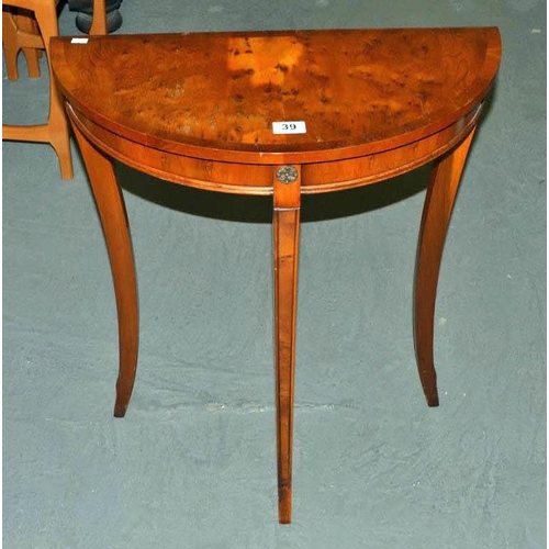 39 - Demi-lune side table