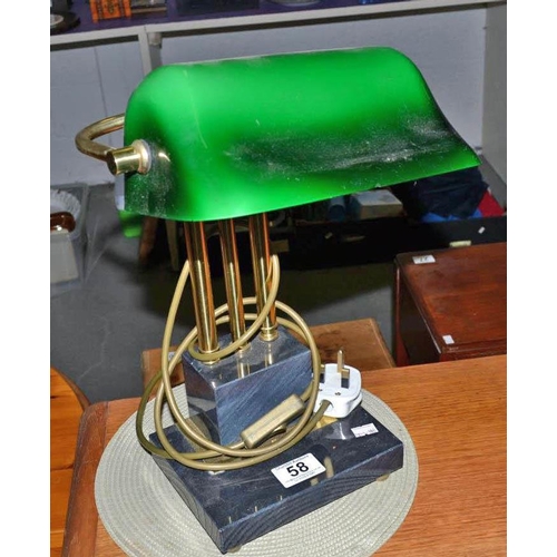 58 - Bankers desk lamp