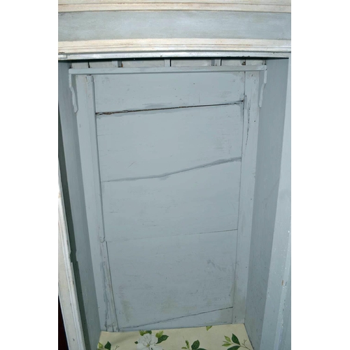 80 - An antique French painted wooden Armoire