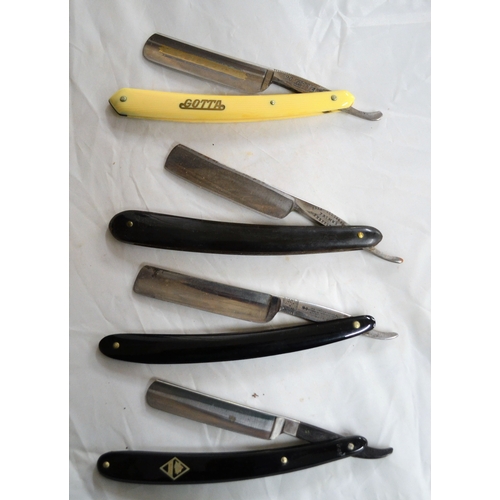 544 - Qty of vintage Cut Throat razors etc