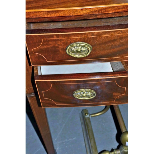 61 - Edwardian inlaid sideboard