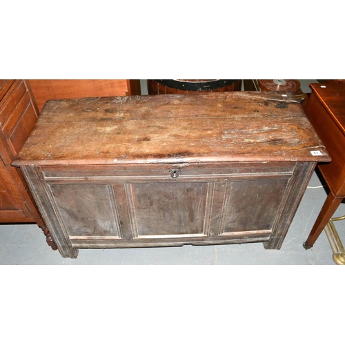 63 - Antique oak coffer