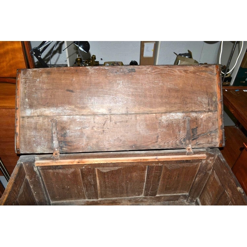 63 - Antique oak coffer