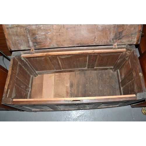 63 - Antique oak coffer