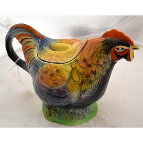 698 - A novelty Edwardian Rooster form teapot - Reg.No. 810173