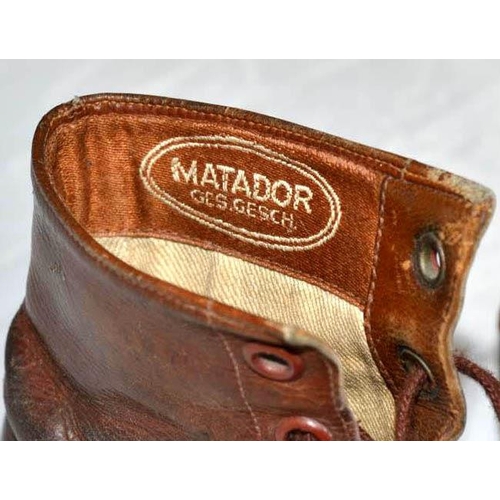 705 - A pair of vintage childs leather shoes by Matador