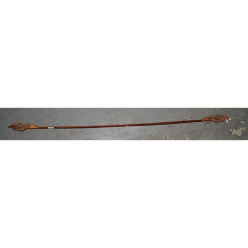 712 - An unusual wooden hunting bow - possibly Indonesian