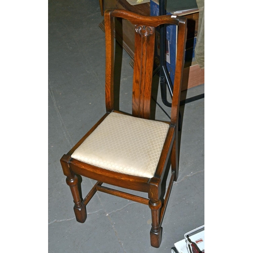 116 - 6 Oak dining chairs