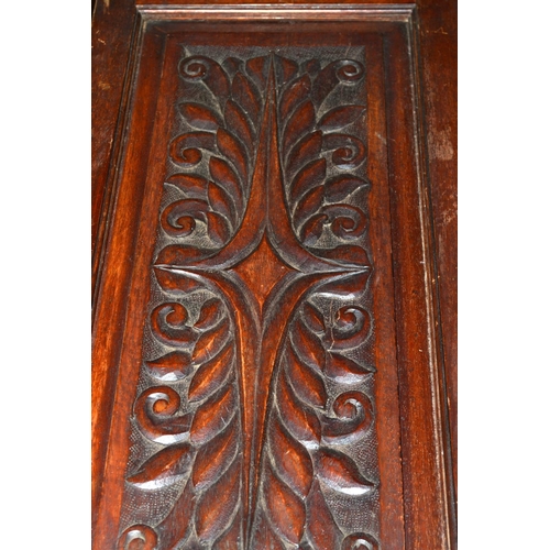 148 - Carved wall cupboard