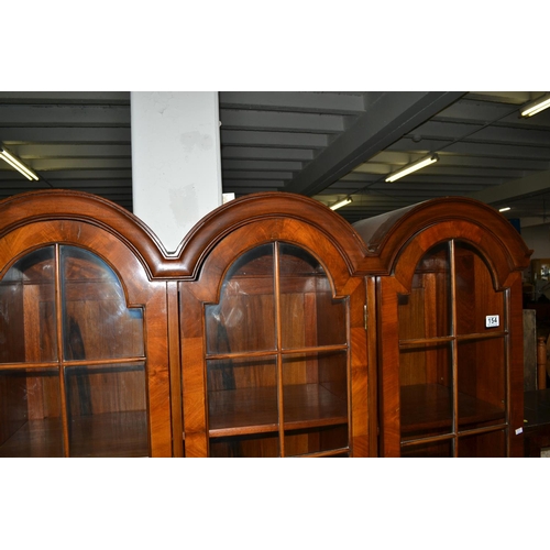 154 - Vintage arched glazed display cabinet