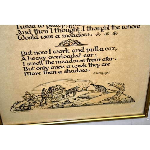 235 - A framed Irish verse entitled 