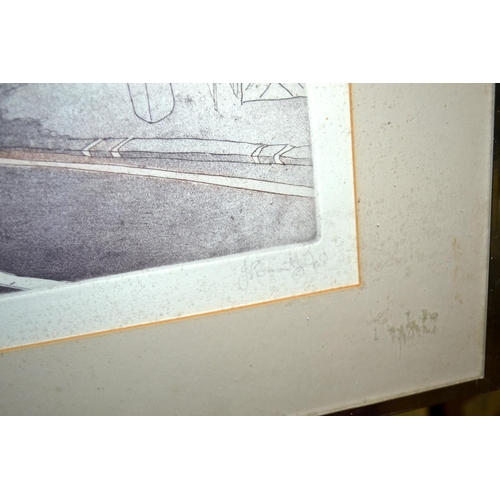 251 - Joe Busuttil - A signed artists proof etching of Balham London Underground station entitled 