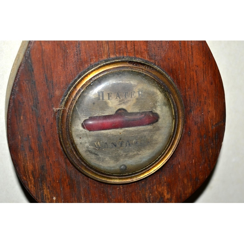 260 - An antique mercury wheel barometer by Heater of Wantage