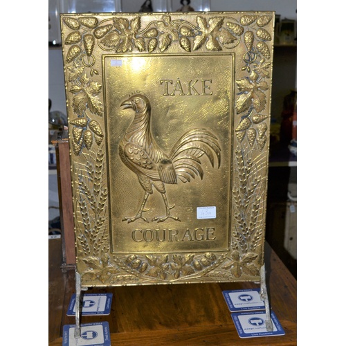 43a - A Brass fire screen for Courage brewery