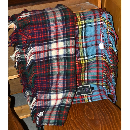 246 - 2 tartan travel rugs