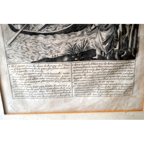 259 - An 18th century framed print