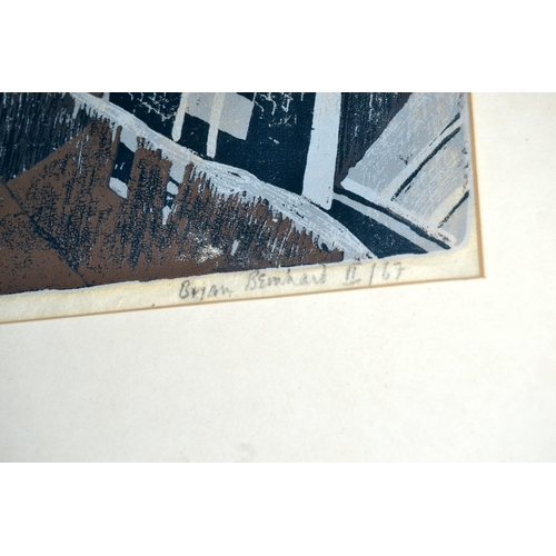 293 - A limited edition Lino print of the London Skyline - indistinctly signed
Please note that Artist's R... 