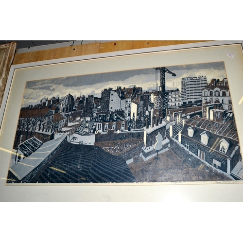 293 - A limited edition Lino print of the London Skyline - indistinctly signed
Please note that Artist's R... 