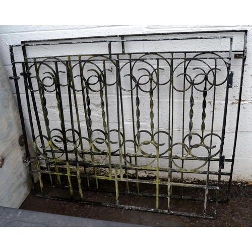 372 - A pair of wrought iron garden gates