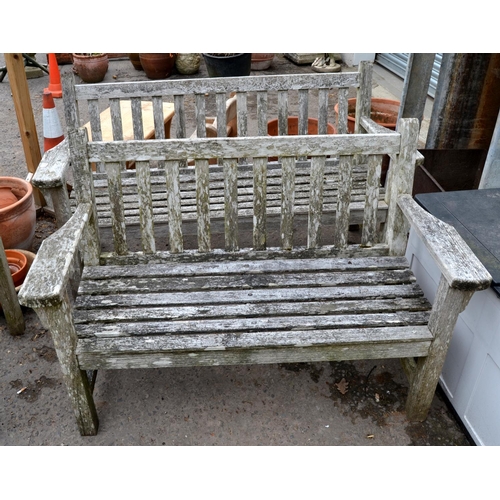 377 - A pair of Barlow Tyrie teak garden benches