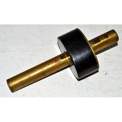 500a - An antique Ebony and Brass marking gauge