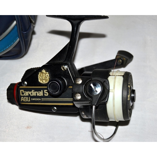 539 - 2 Abu Garcia fishing reels in cases - Cardinal 54 & 55