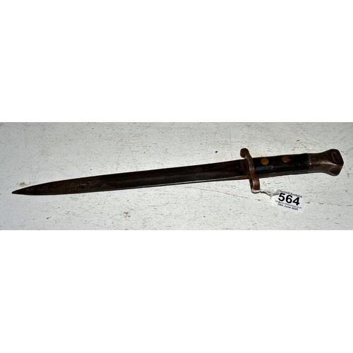 564 - A Victorian 1888 pattern Lee Metford bayonet with War Department marks