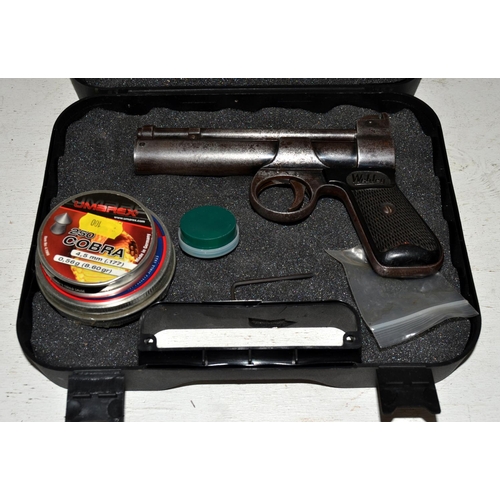 577 - A Webley Junior .177 air pistol in case