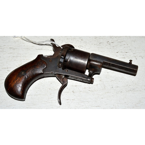 582 - An antique pin fire revolver for spares