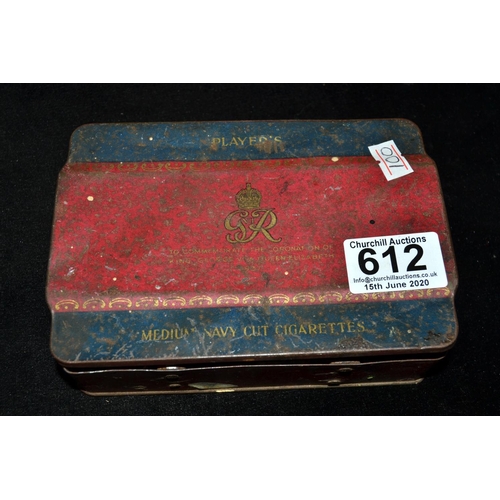 612 - Coronation medals in vintage tin