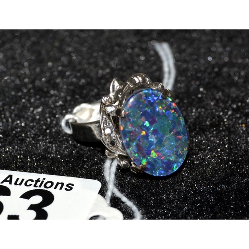 663 - Opal style dress ring