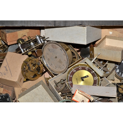 840 - A huge qty of assorted clock and watch parts