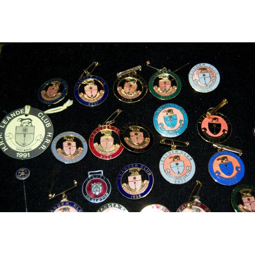 656 - A large qty of Henley Royal regatta badges and Leander Club badges