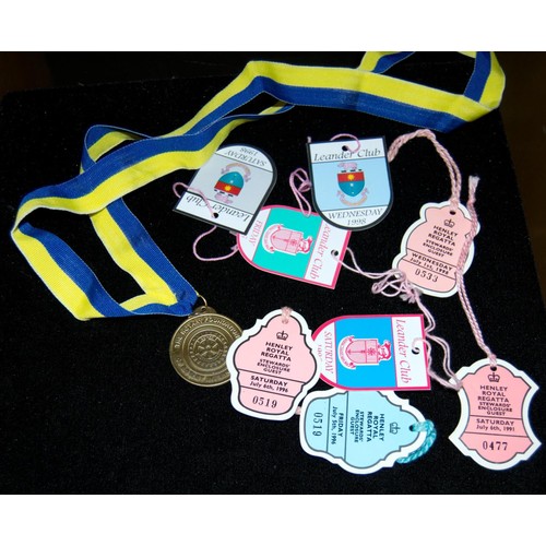 656 - A large qty of Henley Royal regatta badges and Leander Club badges