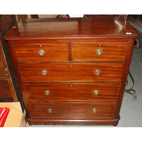 1 - An Antique Mahogany 2 over 4 chest of drawers