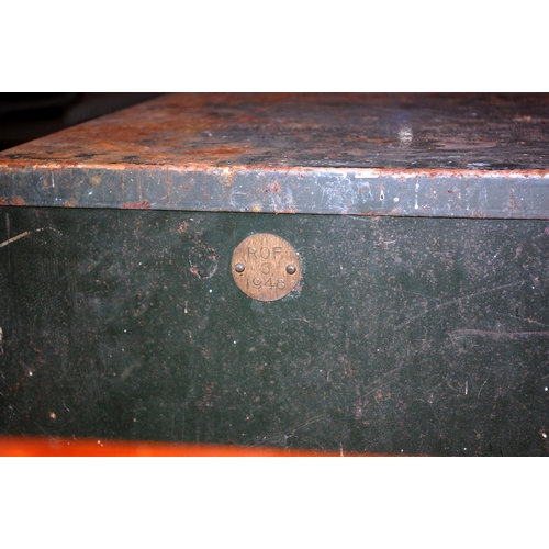 182 - A 1948 dated vintage metal multidrawer cabinet