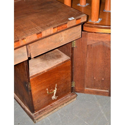 118 - Large Victorian pedestal sideboard for restoration