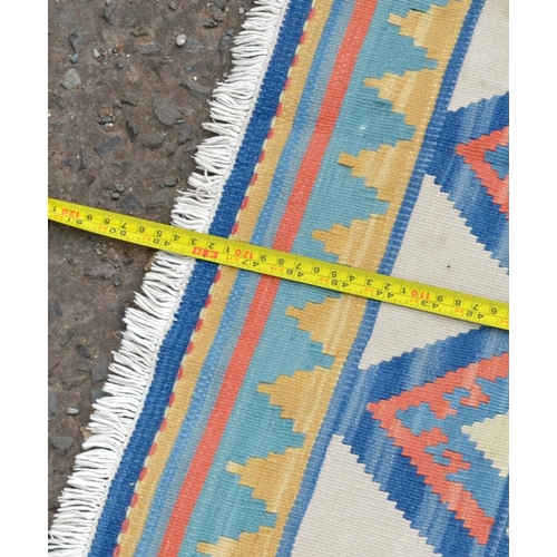 101 - Colourful flat weave Kilim rug