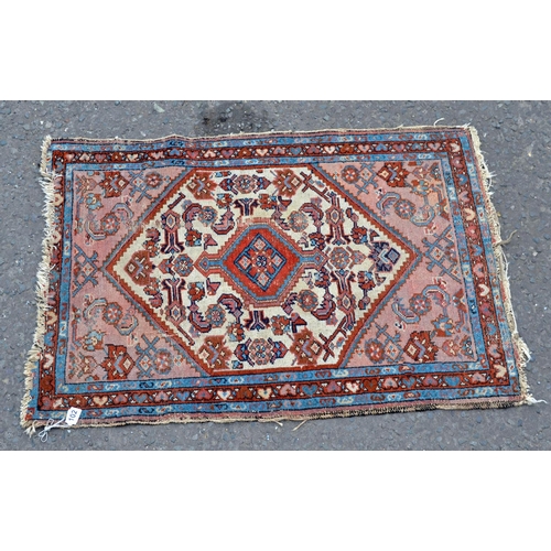 102 - Small antique Persian rug