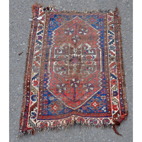 105 - Small antique Persian rug