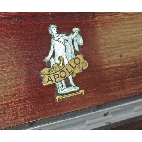 164 - Apollo Gramophone in wooden cabinet - Postage/packing not available.