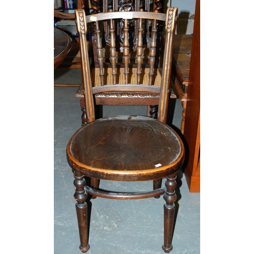 170 - Antique bentwood chair - Postage/packing not available.